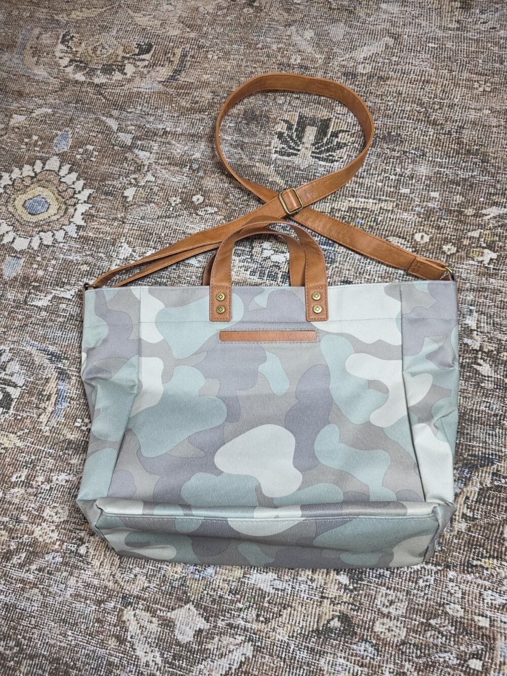 Thirty One Step Up Tote Soft Camo Crossbody Everyday Utility Bag